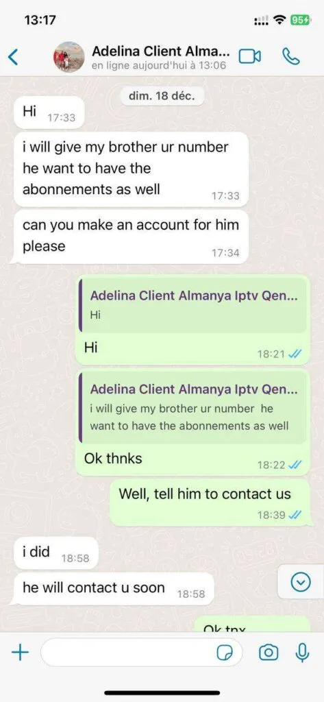 WhatsApp customer chat review screenshot 5